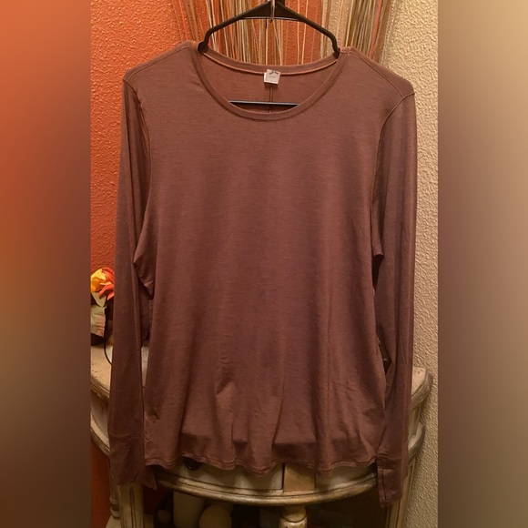 New- 2-piece Old Navy Women's LS Tee & Leggings Ultrabase Merino Wool - Brown - Picture 5 of 16
